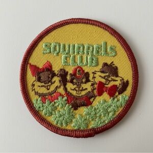 Squirrels Club Embroidered Patch